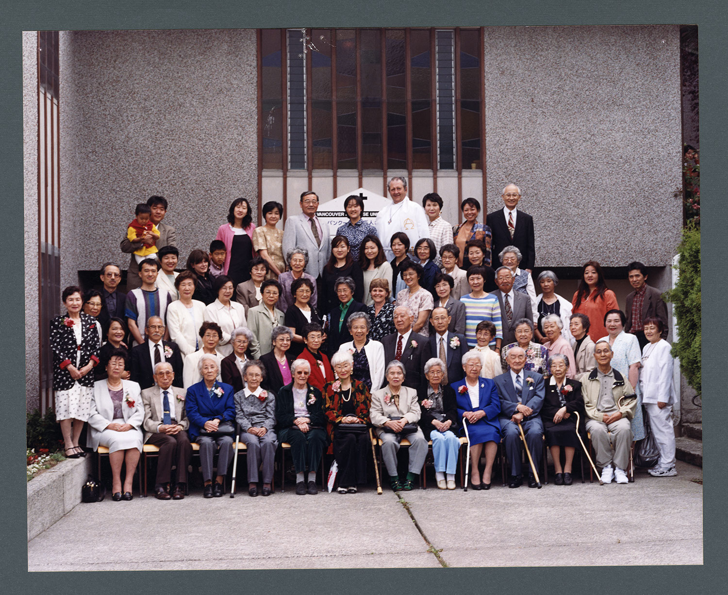Group portrait of congregation, seniors' day