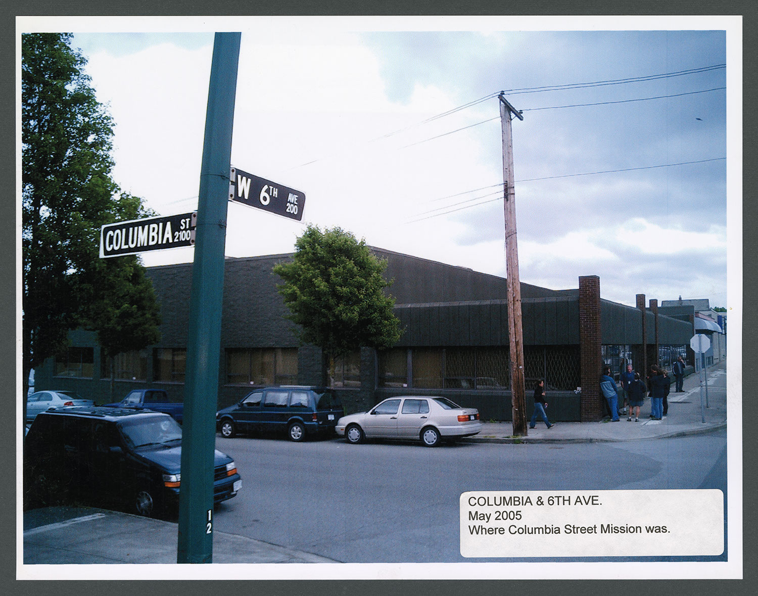 Columbia & 6th Ave., where Columbia Street Mission was