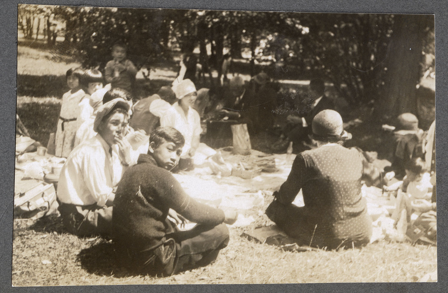 Sunday school picnic at Maple Grove Park