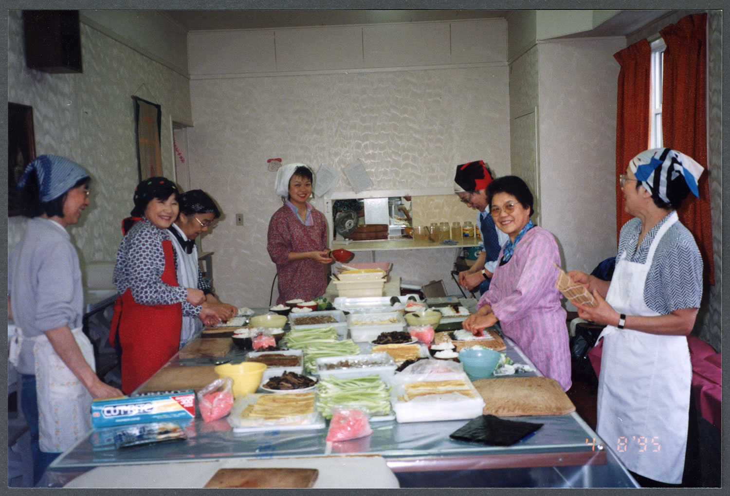 Spring bazaar at the church, 1995