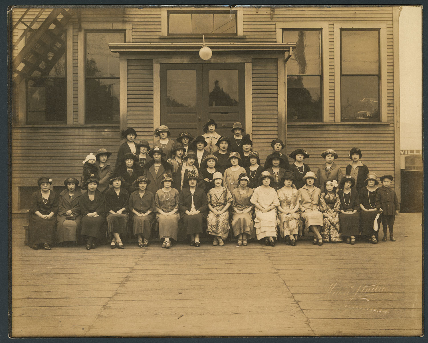 Women at the Vancouver Japanese Language School: Recto